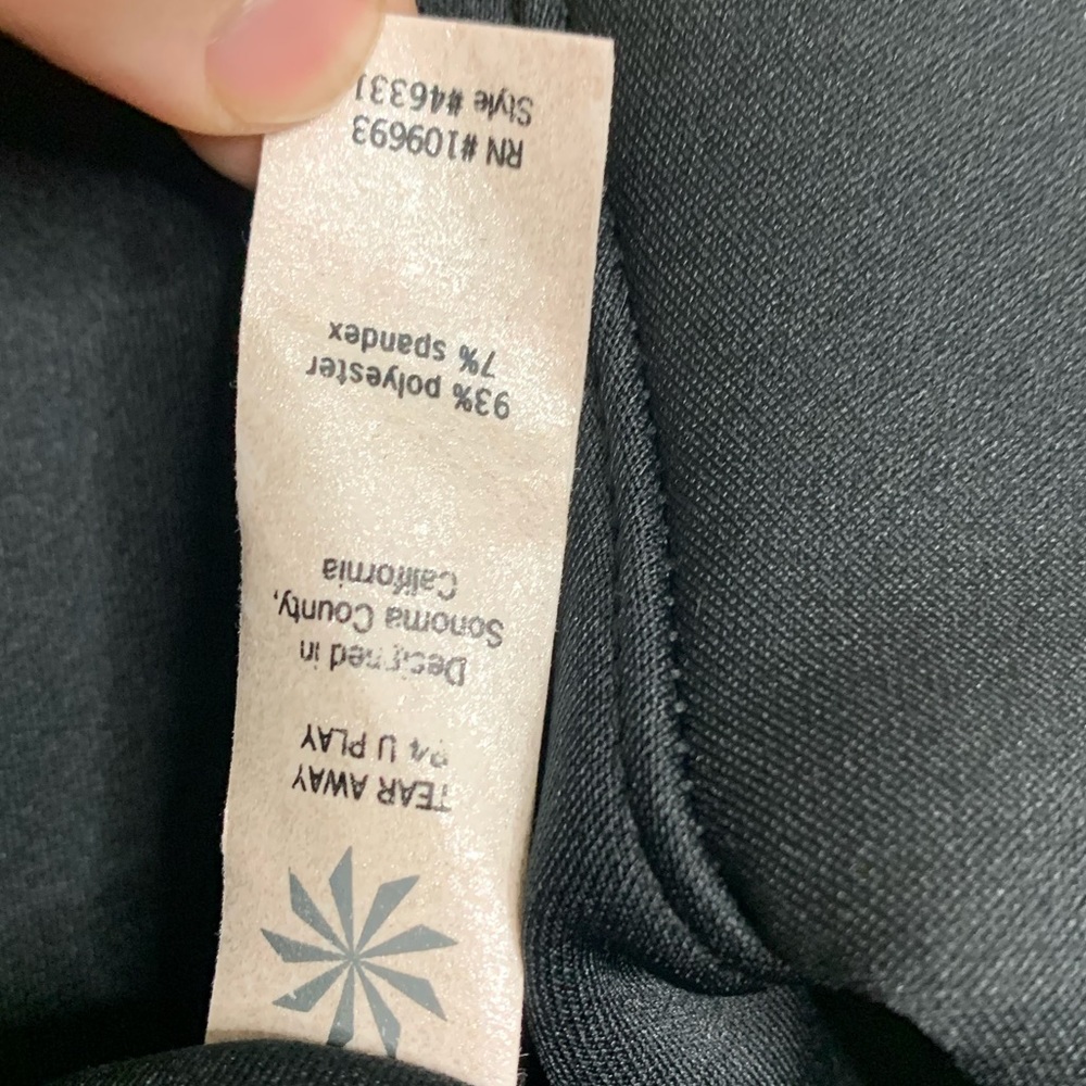 Athleta Cassidy Black Thermal dress - Picture 5 of 5